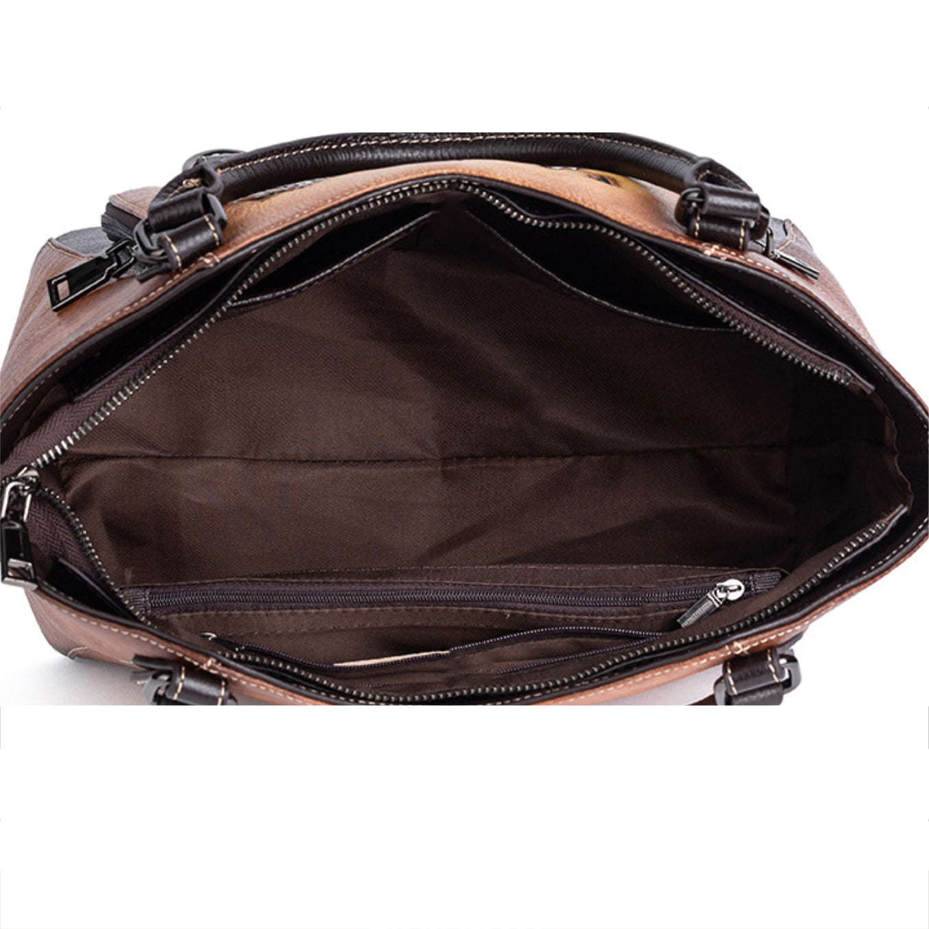 Hand-painted leather handbag – model FG9161