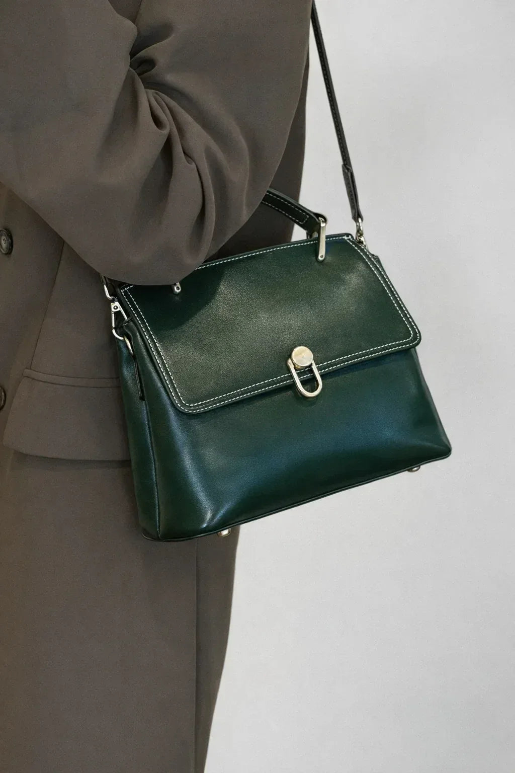 Leder Handtasche "Orchidee" - TOLLzWOOD
