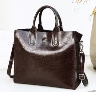 Leder Handtasche "Pfingstrose" - TOLLzWOOD