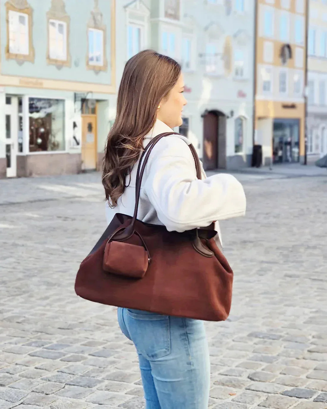 Leder Handtasche "Jasmin" - TOLLzWOOD