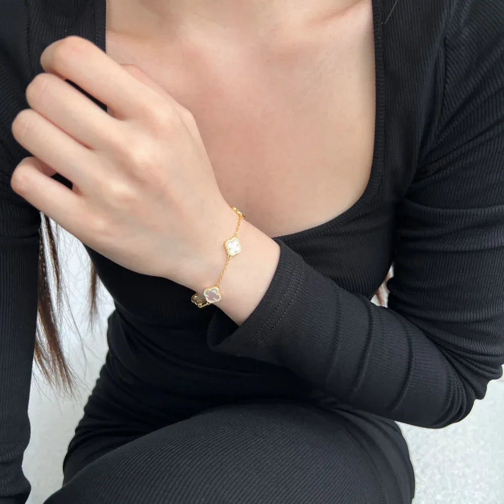 925er Sterlingsilber Armband "Clover" - TOLLzWOOD