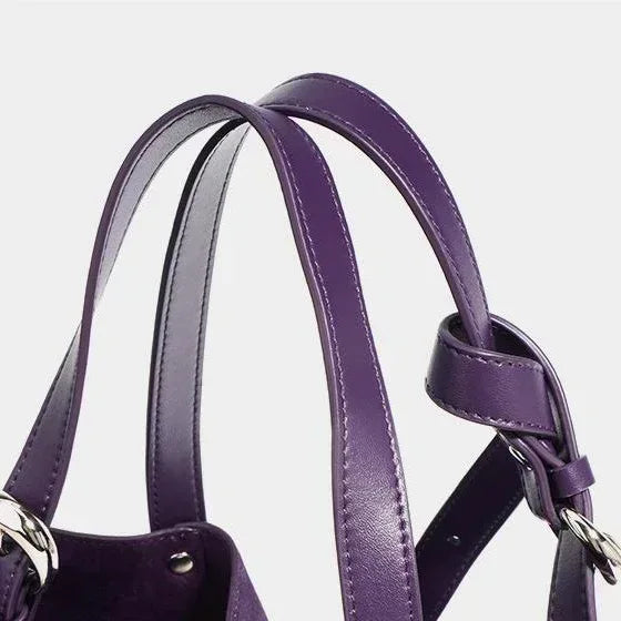 Leder Handtasche "Lotus" - TOLLzWOOD