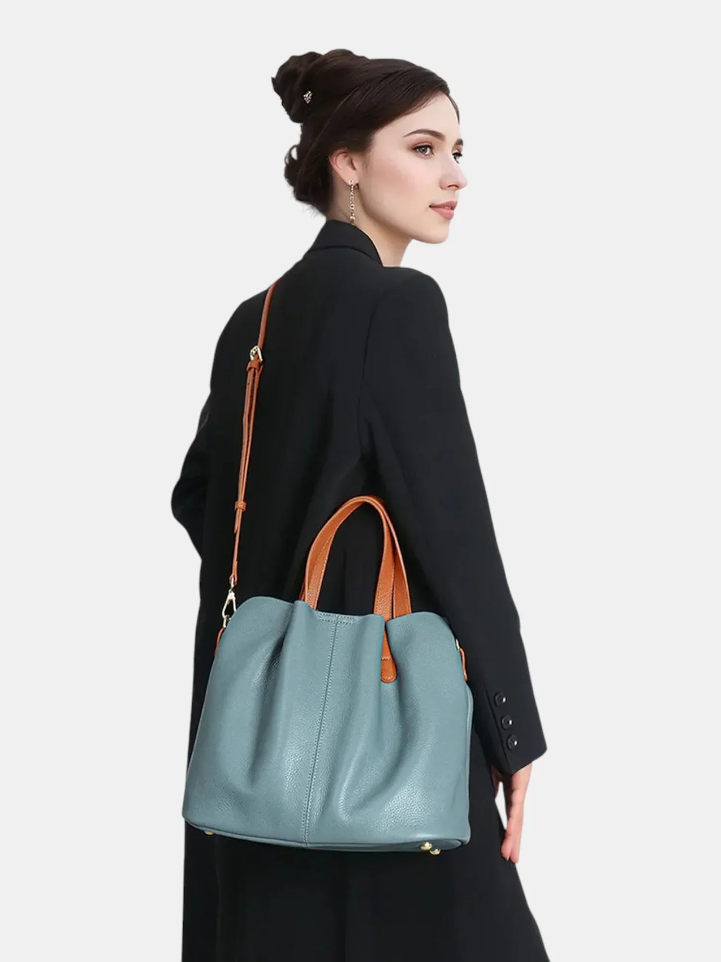 Leder Handtasche "Mimose" - TOLLzWOOD