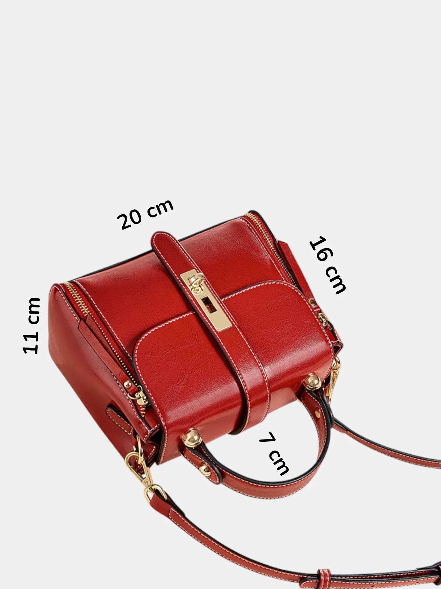 Leder Handtasche "Iris" - TOLLzWOOD