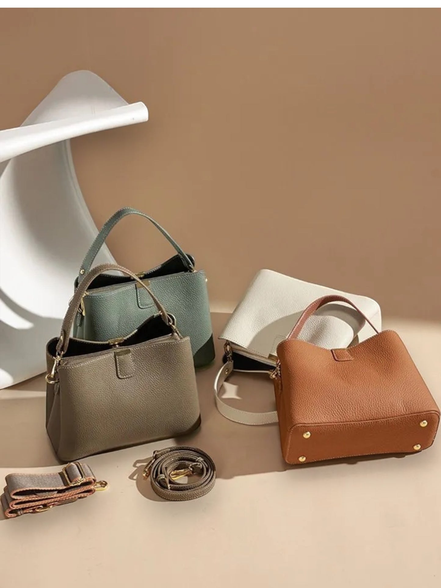 Leder Handtasche "Erika"