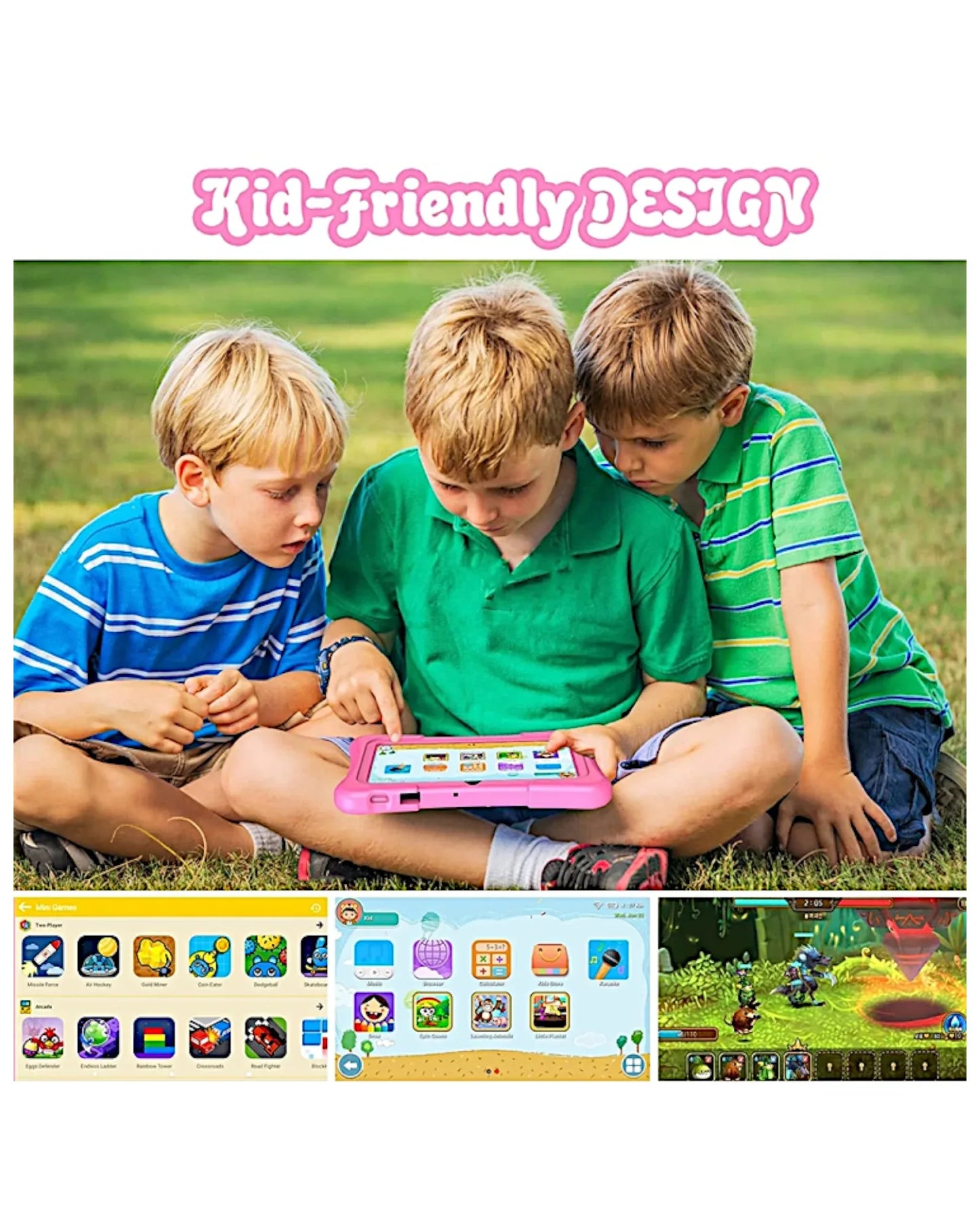 K7 Pro Kids Tablet (Rosa) - TOLLzWOOD
