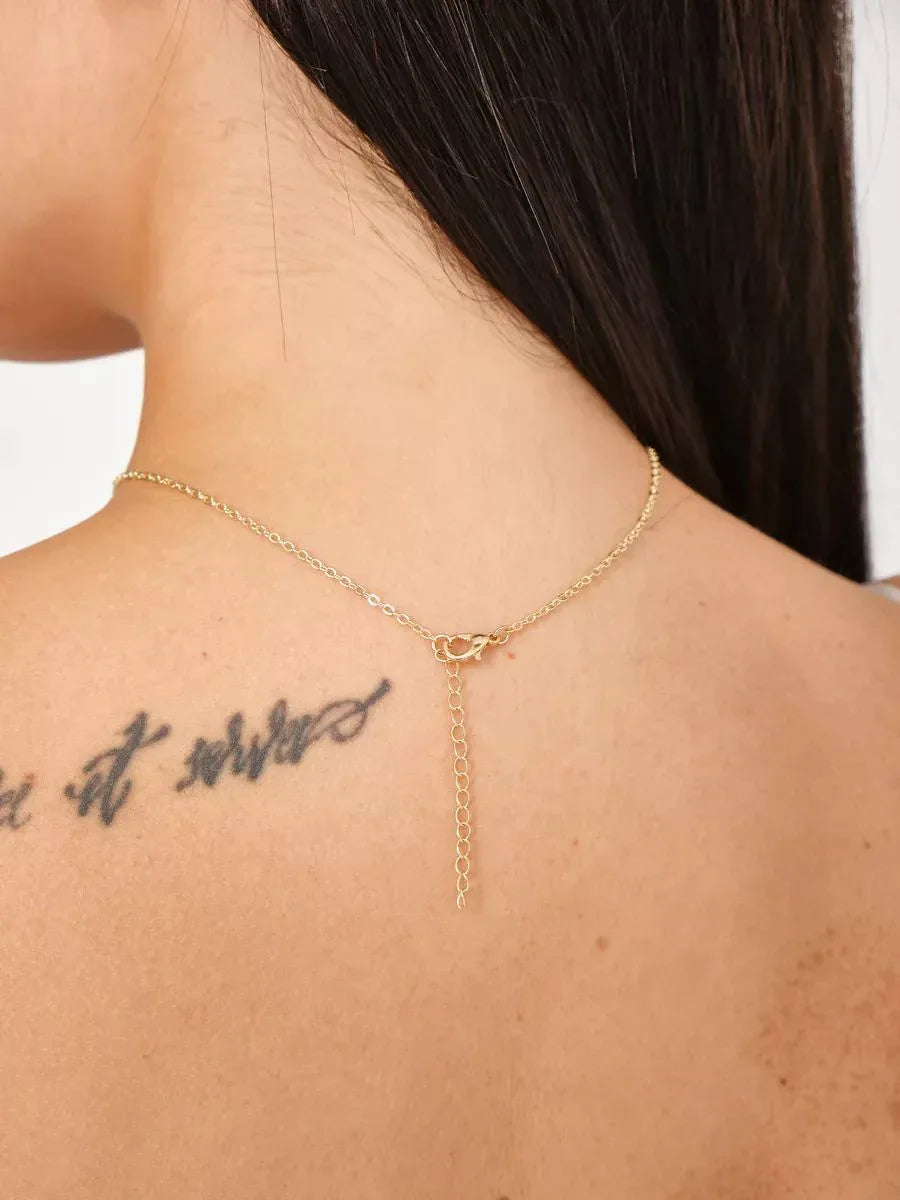 Halskette „Clover“ in Goldfarbe - TOLLzWOOD