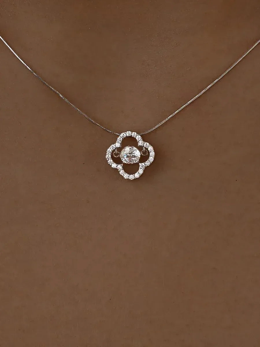 Halskette aus 925er Silber mit Zirkonia - TOLLzWOOD