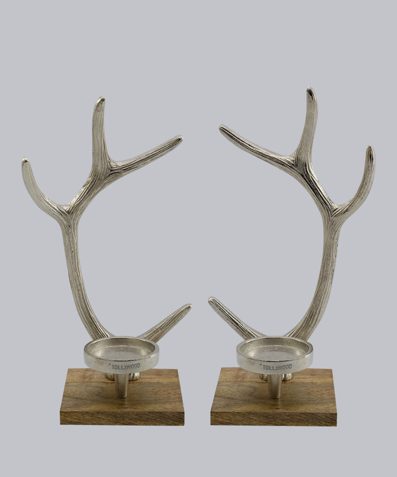 "Horn Tower" candle holder
