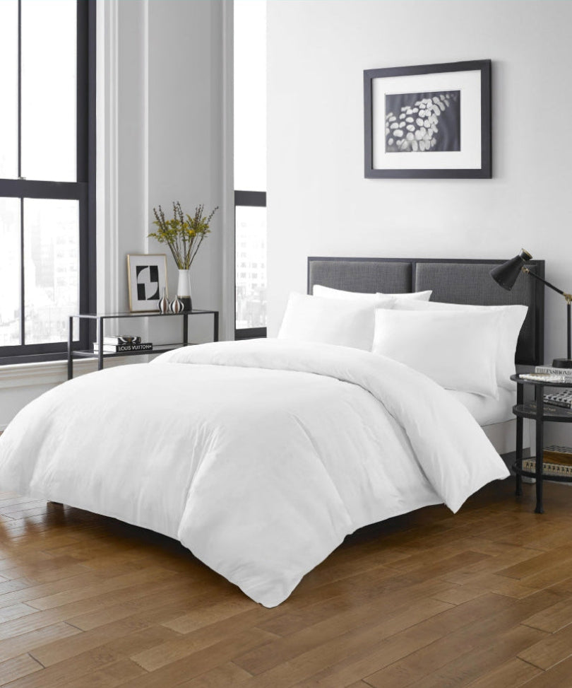 Cotton bedding set 500TC, white