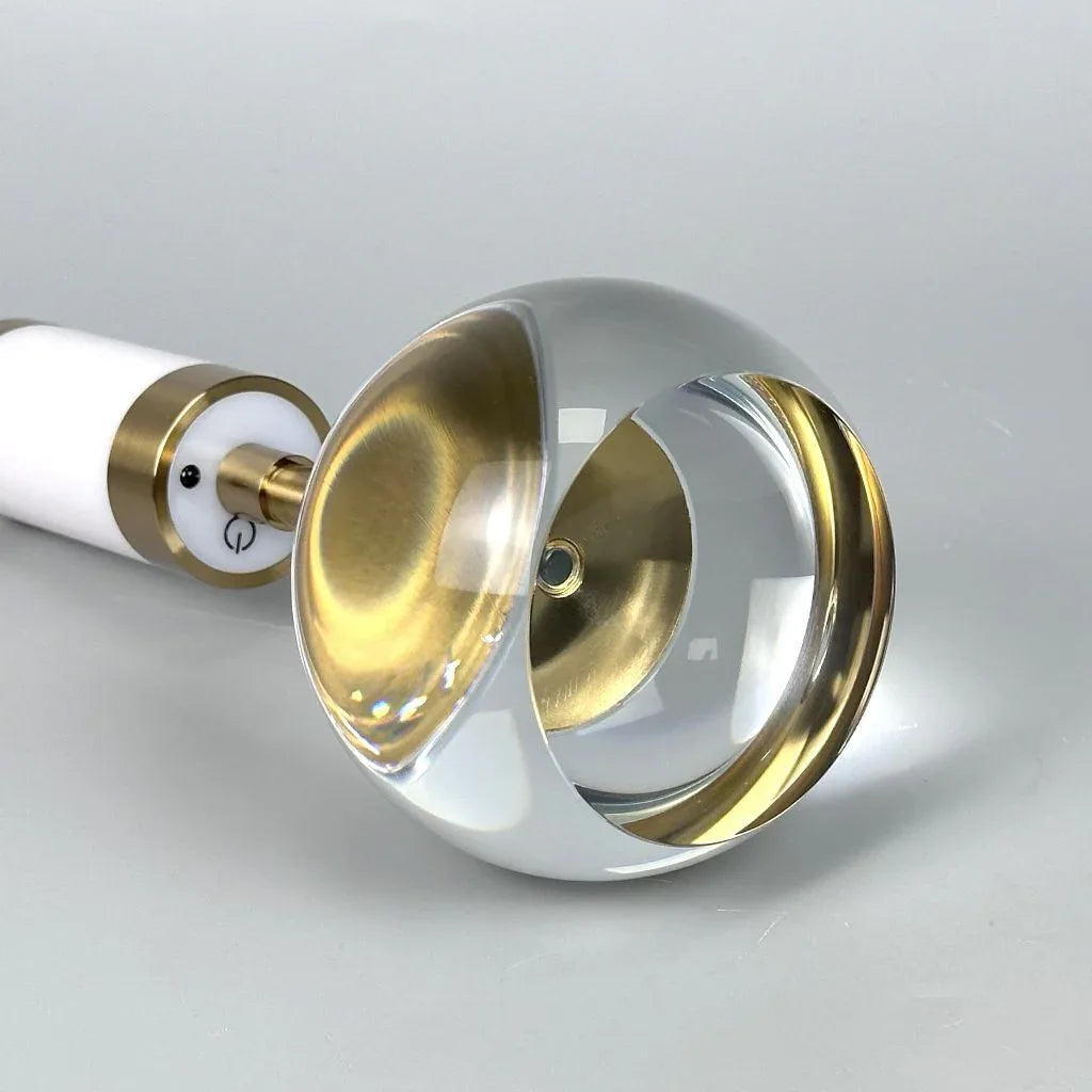 Kristallfuß LED Tischlampen (AKKU und STROM) - TOLLzWOOD