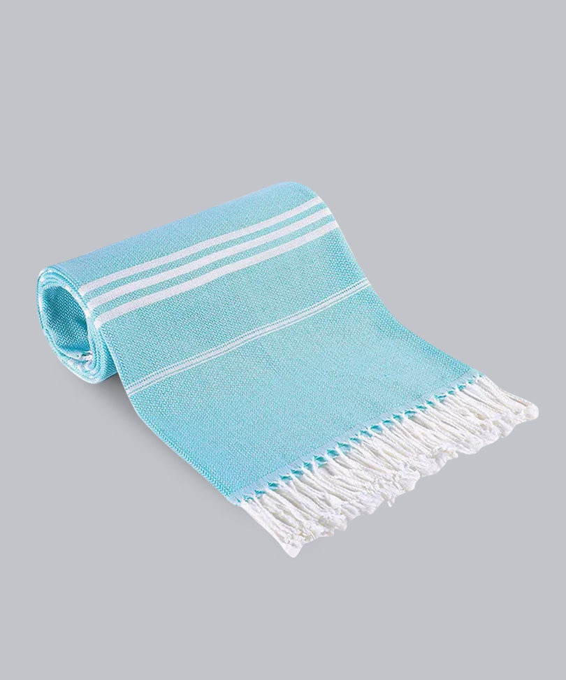 Turkish beach towel, blue, 95×180 cm