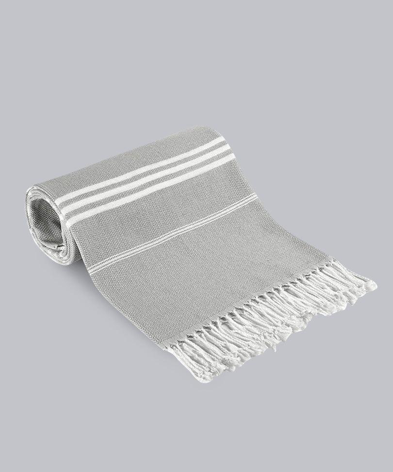 Türkisches Strandtuch, Grau, 95×180 cm - TOLLzWOOD