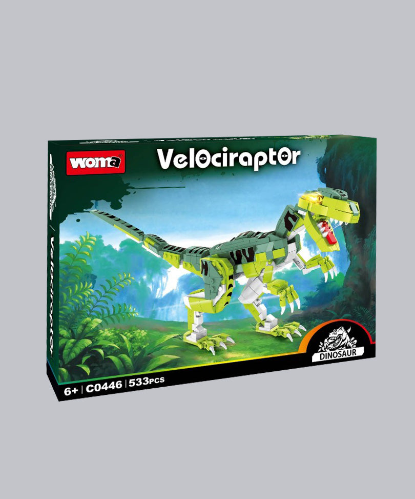 EC Dinosaur Velociraptor, 533 pieces