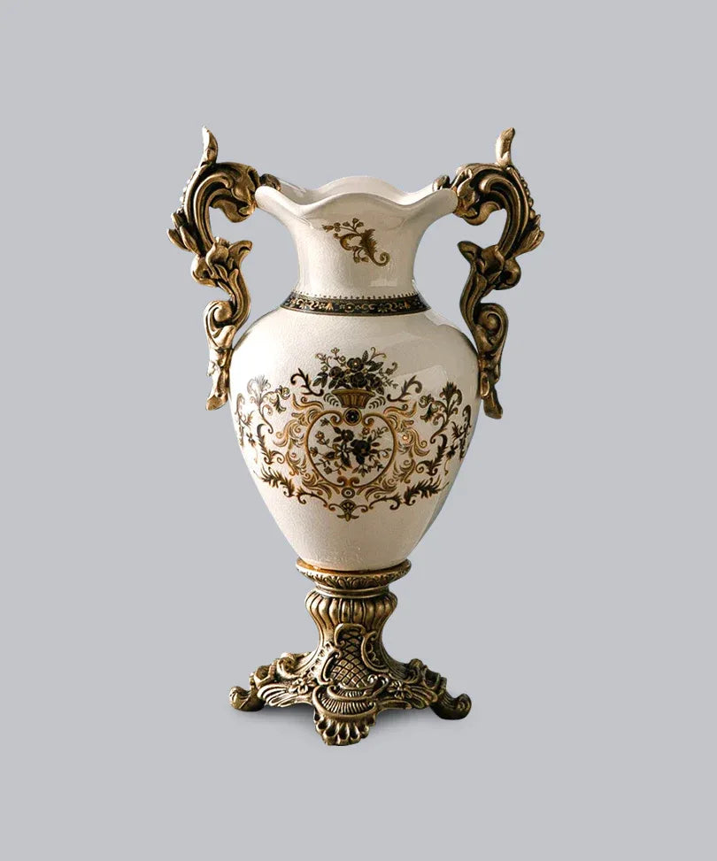 Keramikvase mit goldenem Muster - TOLLzWOOD