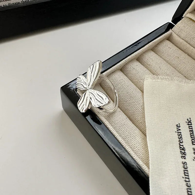 Schmetterlingsförmiger Ring aus 925er Sterlingsilber - TOLLzWOOD
