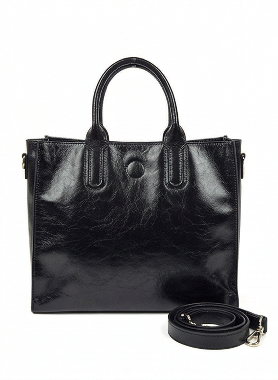 Leather handbag "Pfingstrose"