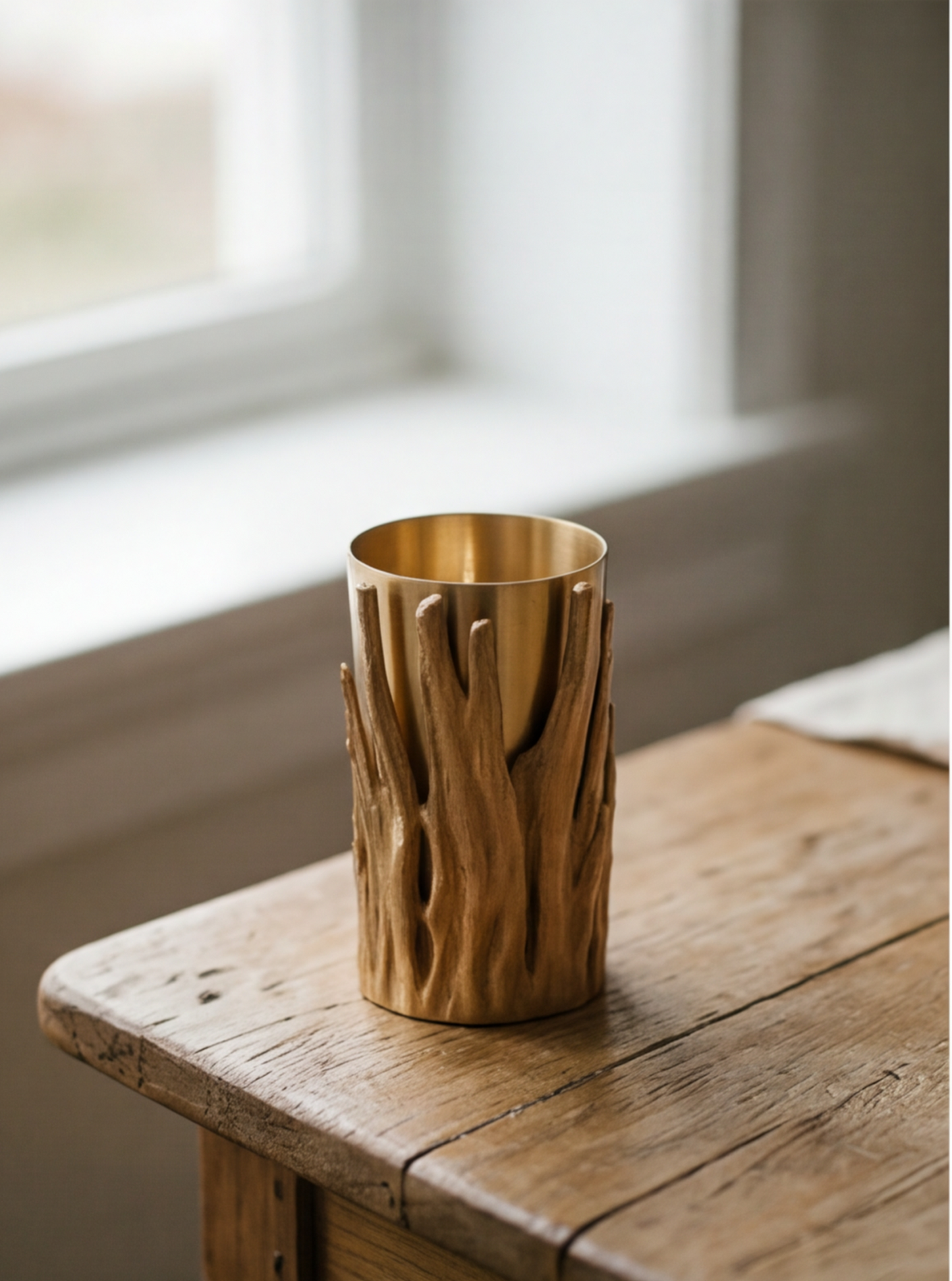 "Gold Forest" candle holder