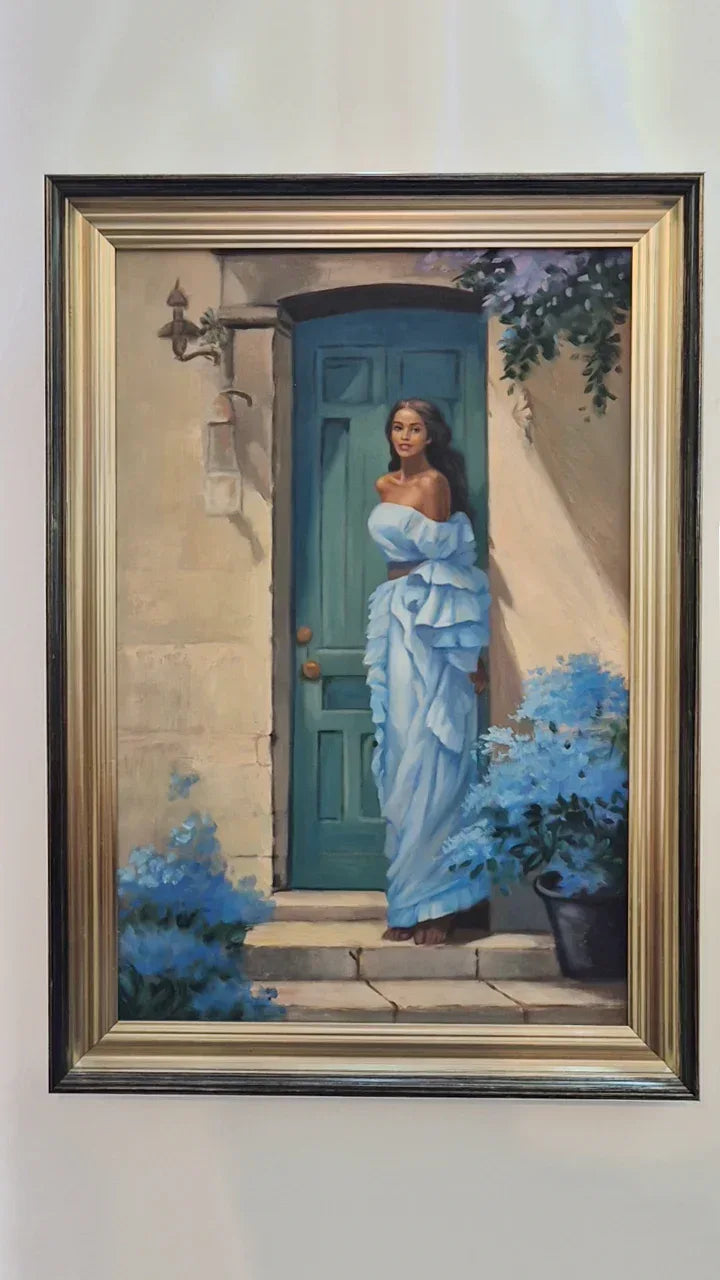 Handgemaltes Ölgemälde mit Holzrahmen - TOLLzWOOD