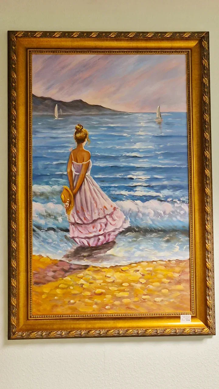 Handgemaltes Ölgemälde mit Holzrahmen - TOLLzWOOD