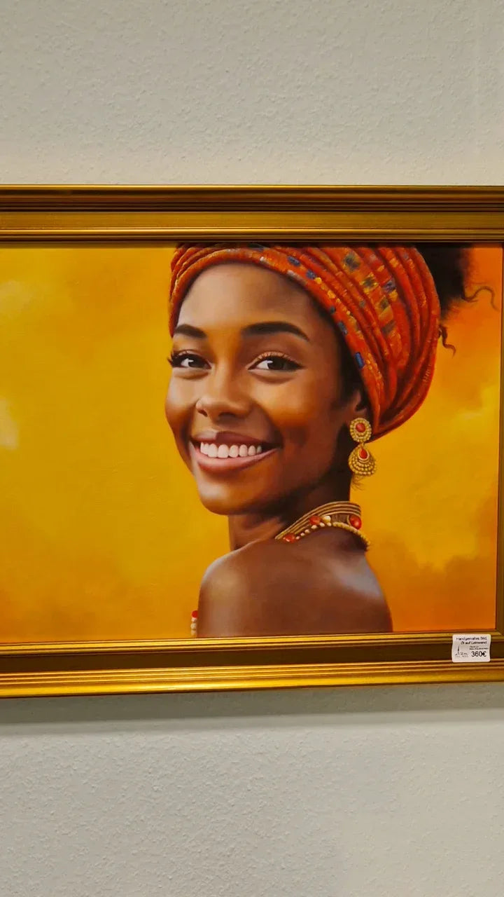 Handgemaltes Ölgemälde mit Holzrahmen - TOLLzWOOD