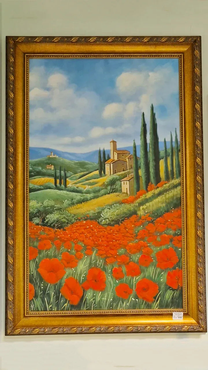 Handgemaltes Ölgemälde mit Holzrahmen - TOLLzWOOD