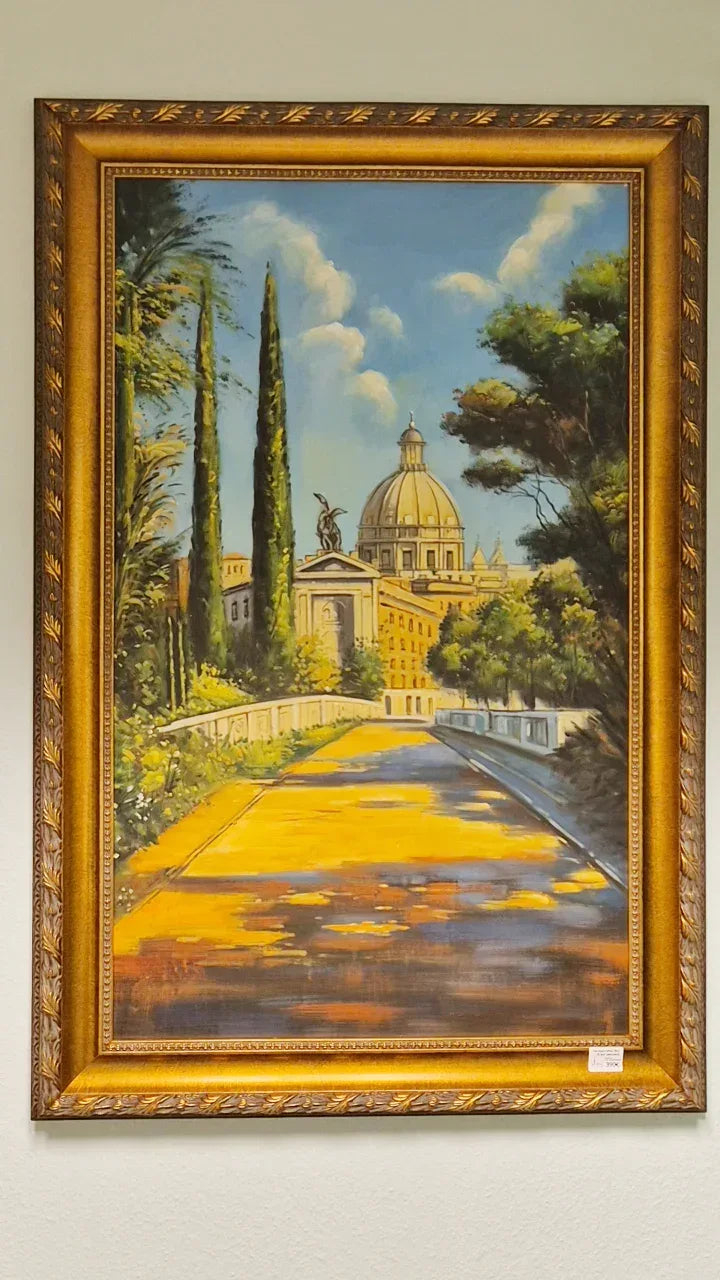 Handgemaltes Ölgemälde mit Holzrahmen - TOLLzWOOD