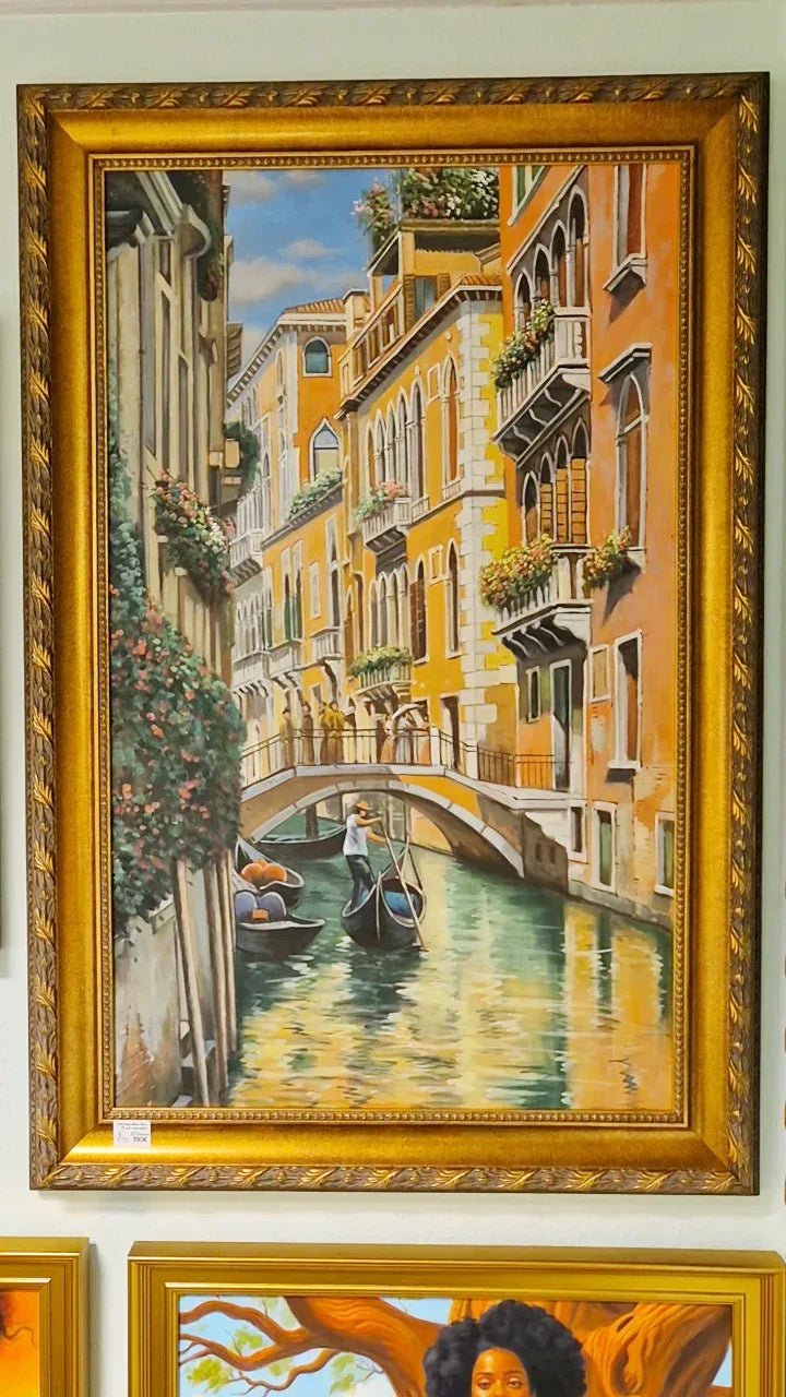 Handgemaltes Ölgemälde mit Holzrahmen - TOLLzWOOD