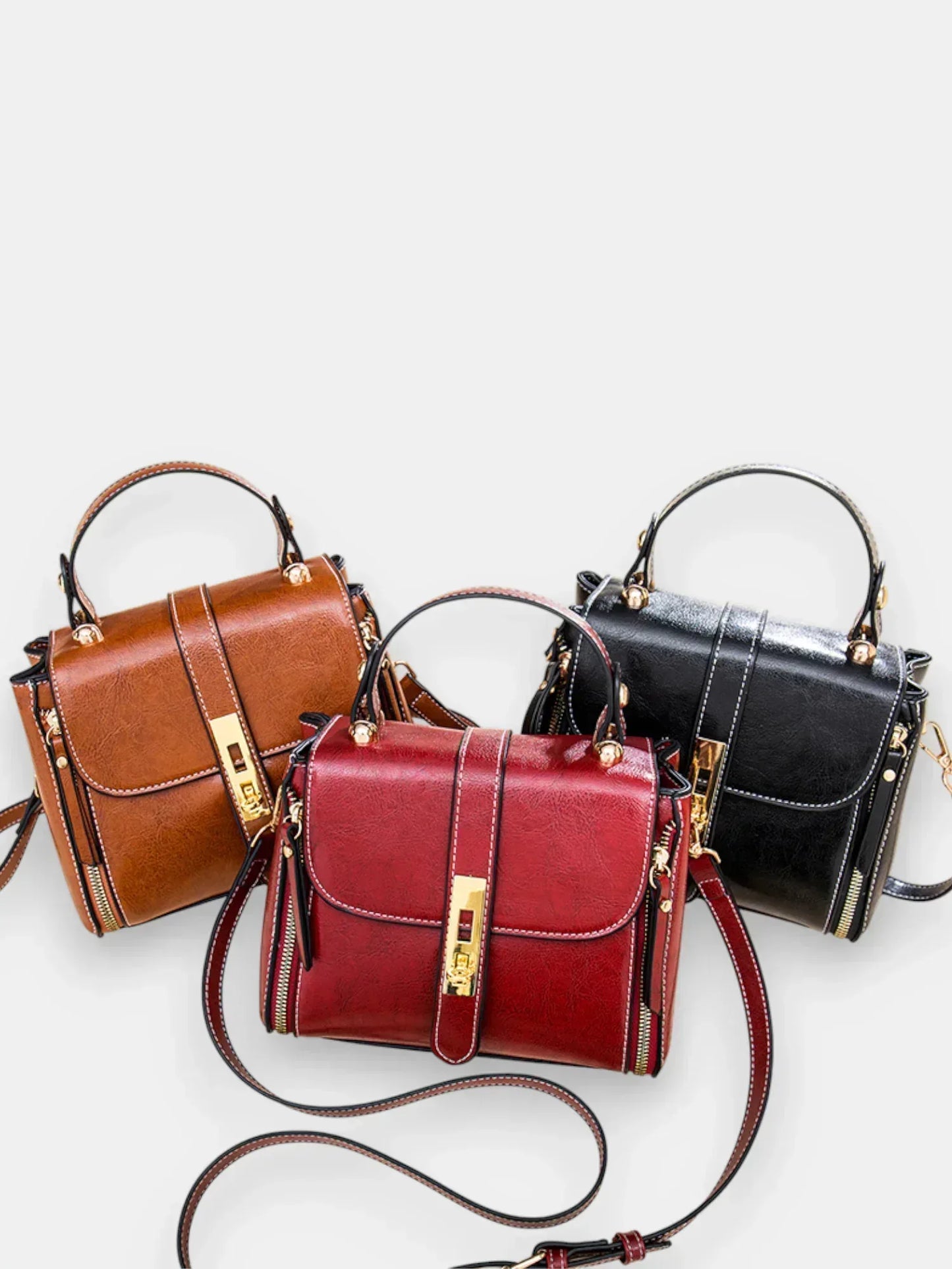 Leder Handtasche "Iris" - TOLLzWOOD