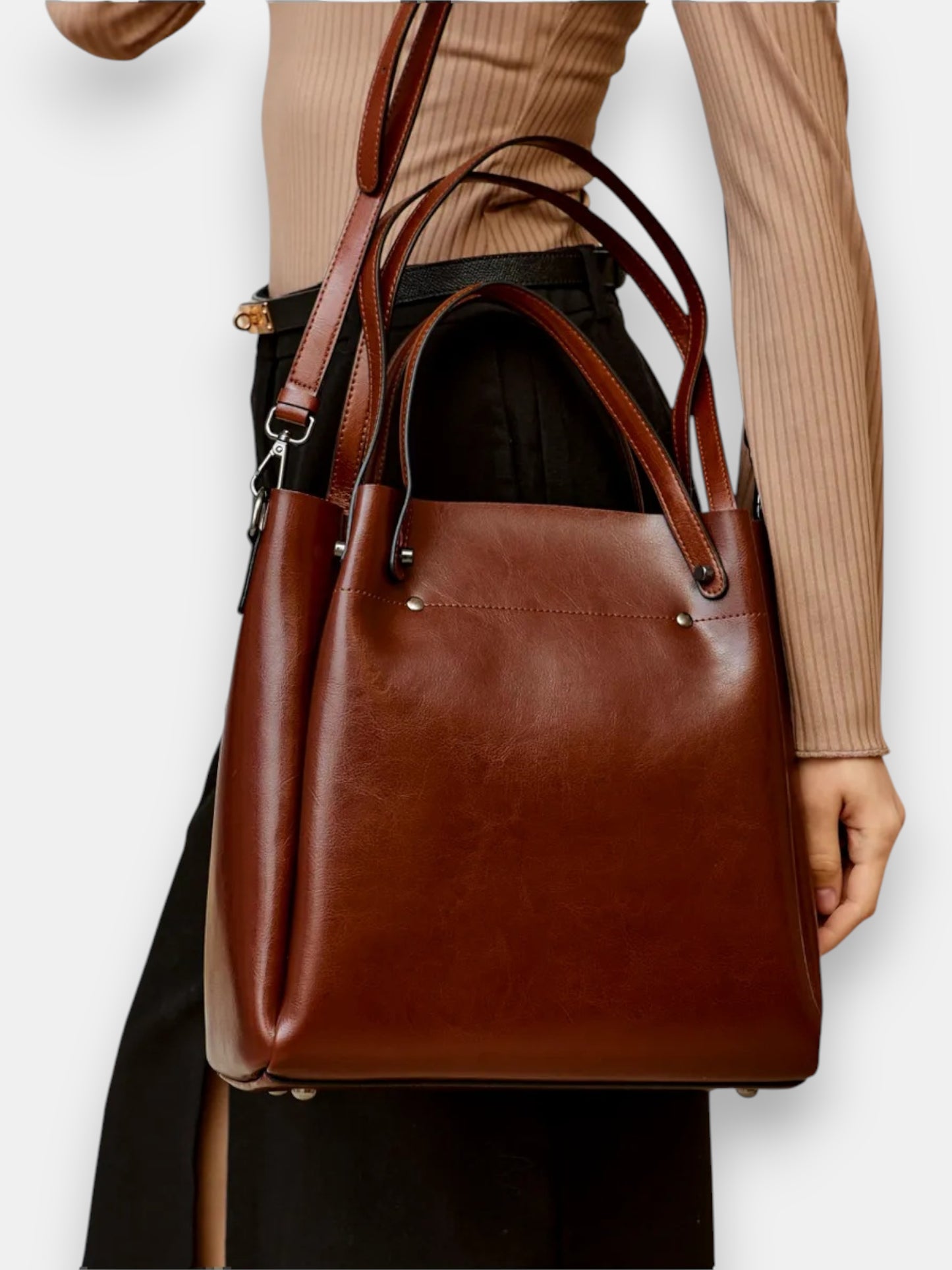 Leather handbag – model WSX702