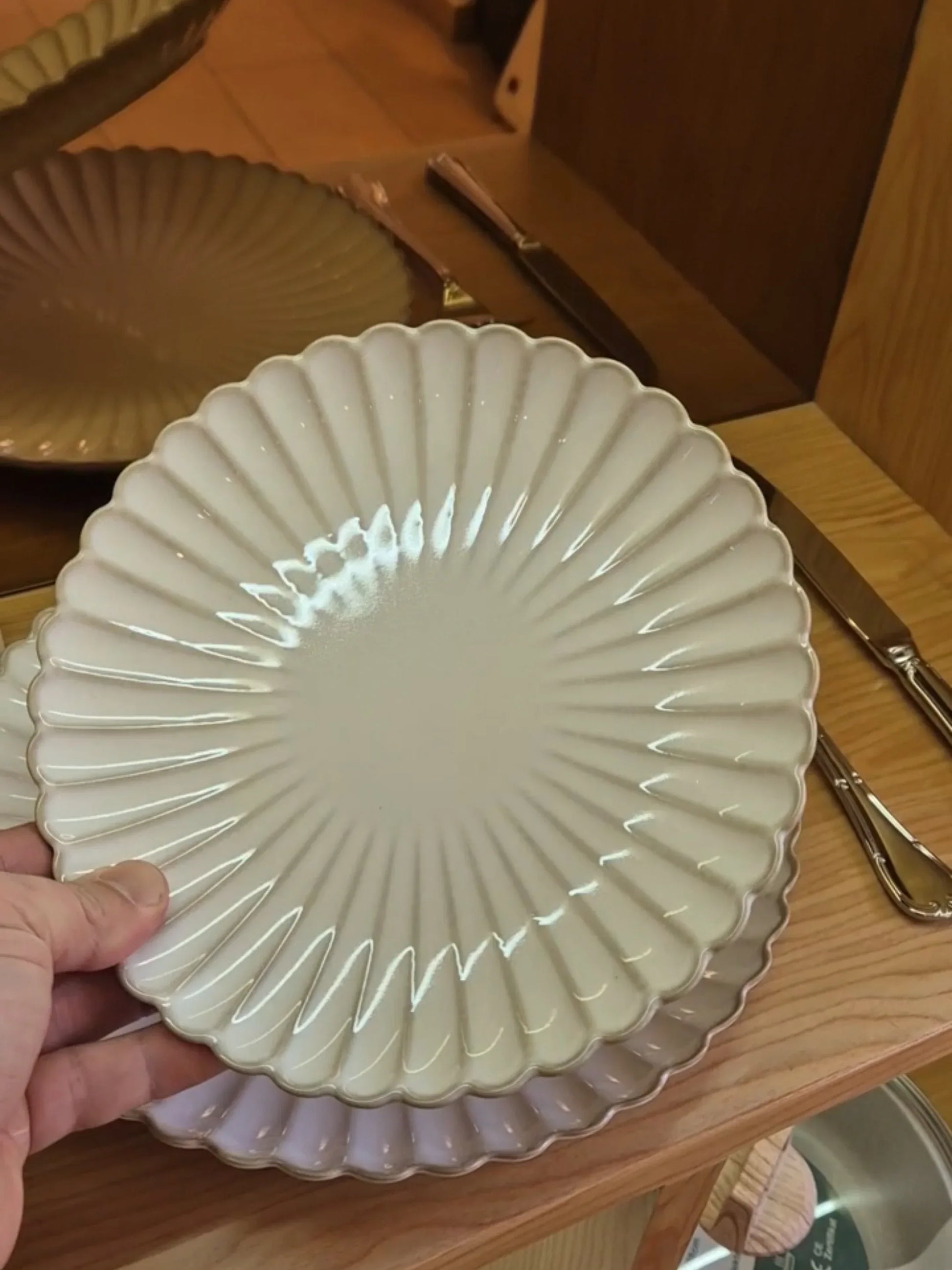 Porzellan Teller "Hülse" 20.5 cm - TOLLzWOOD