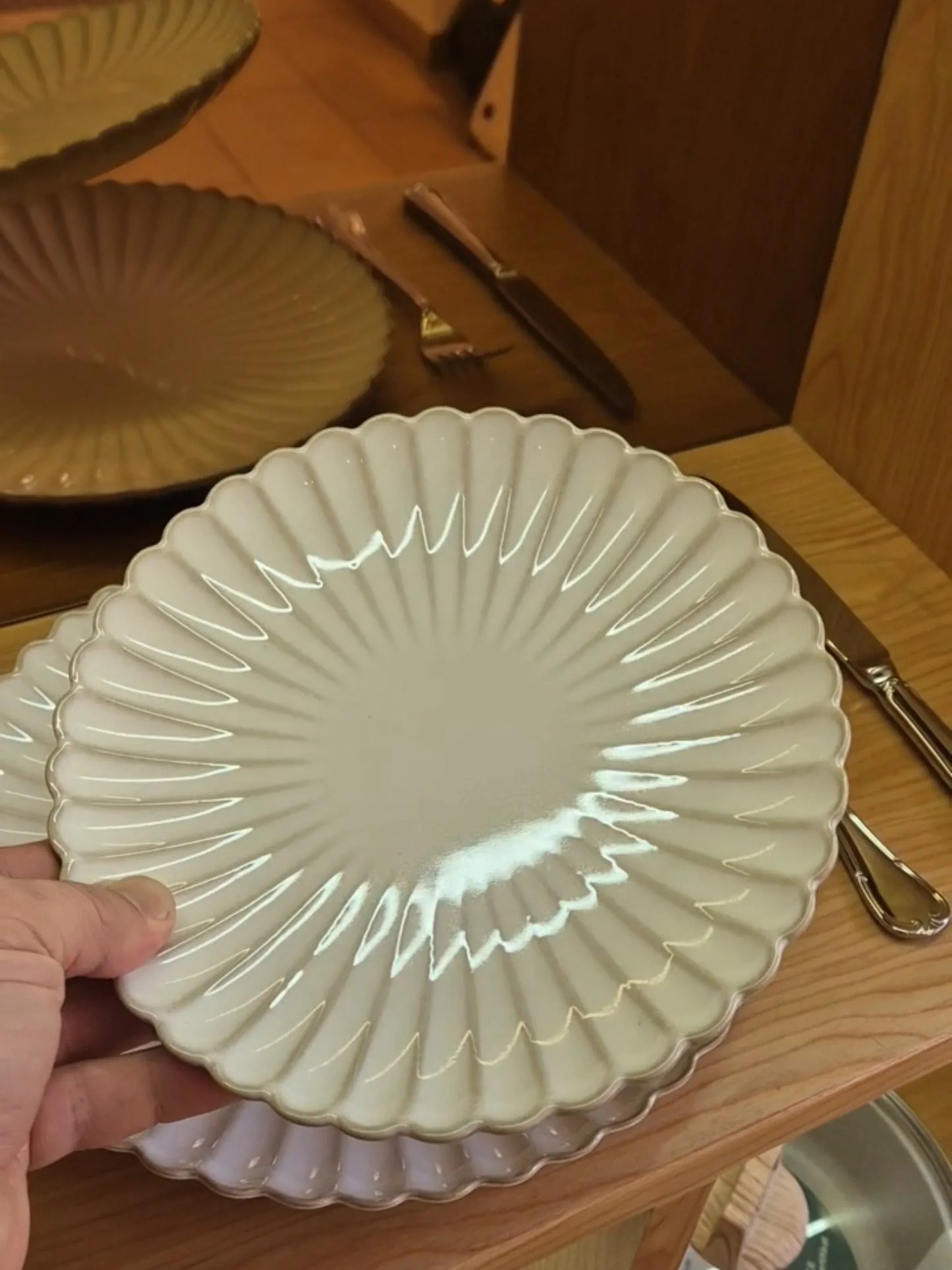 Porzellan Teller "Hülse" 20.5 cm - TOLLzWOOD