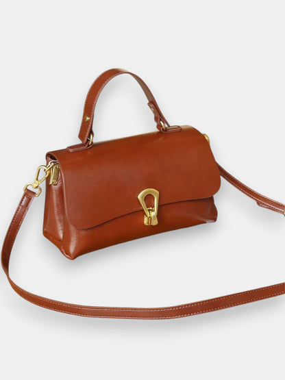 Leder Handtasche "Primel"