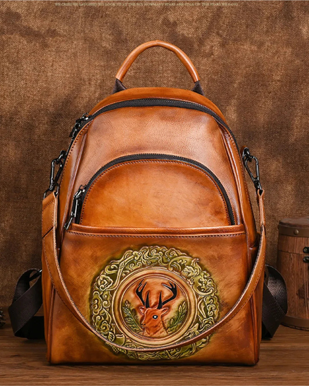 Leder Rucksack "Element" - TOLLzWOOD