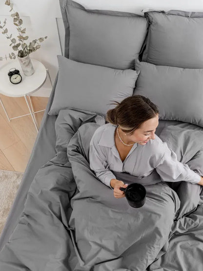 Bettwäsche Set, Grau - TOLLzWOOD