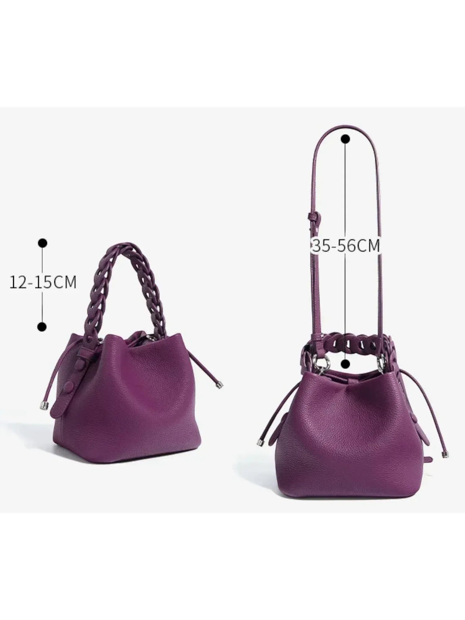 Leder Handtasche "Narzisse" - TOLLzWOOD