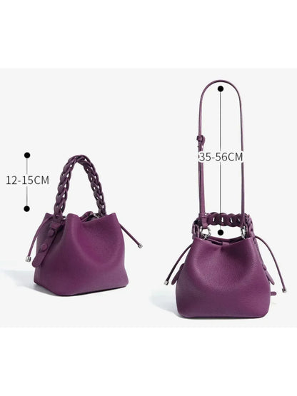 Leder Handtasche "Narzisse" - TOLLzWOOD