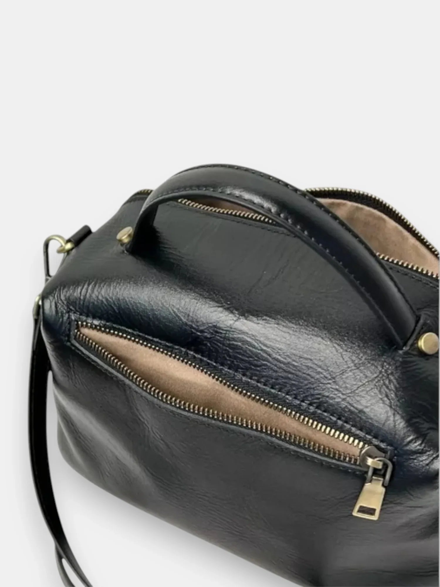 Leder Handtasche "Nelke" - TOLLzWOOD