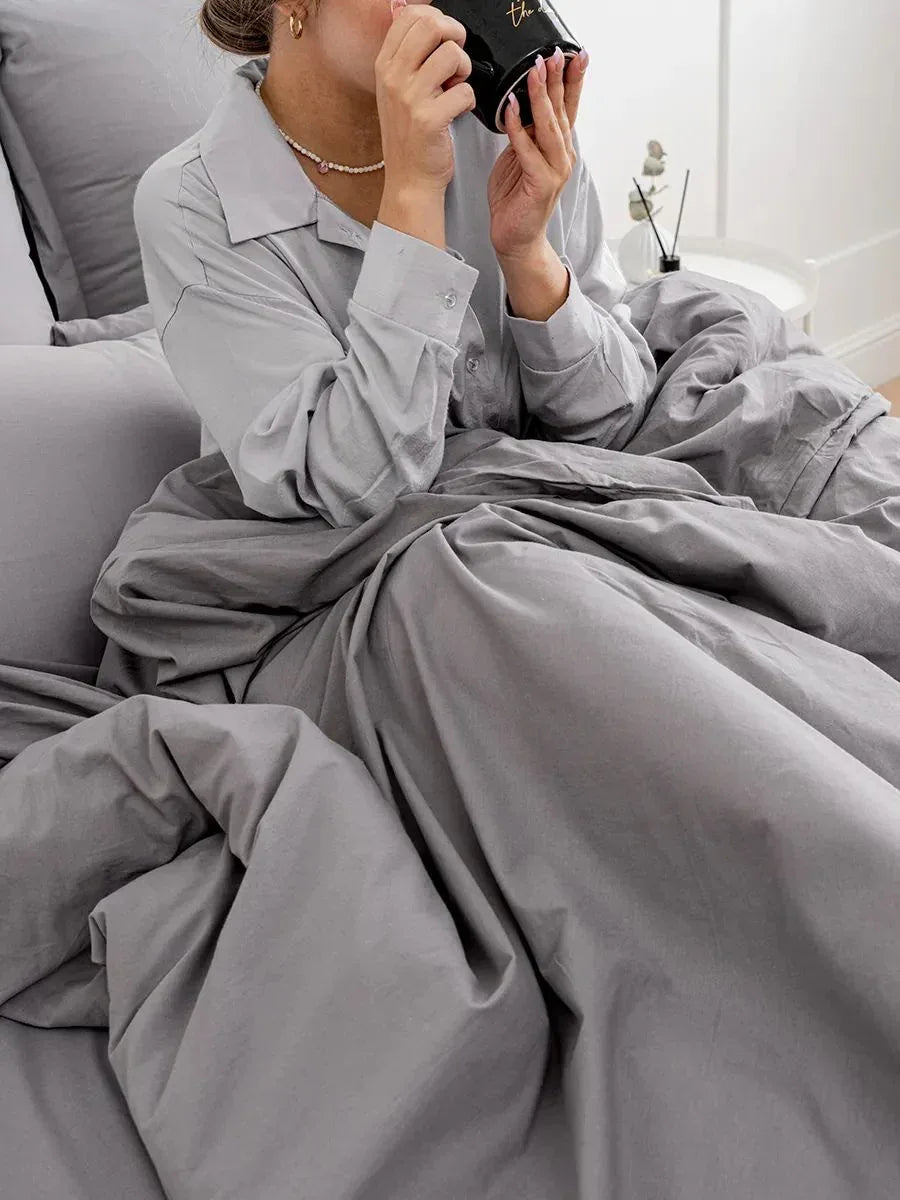 Bettwäsche Set, Grau - TOLLzWOOD