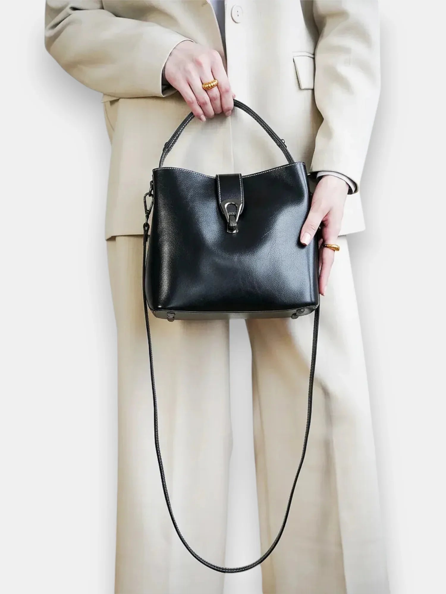 Leder Handtasche "Flora" - TOLLzWOOD