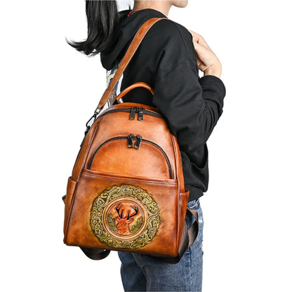 Leder Rucksack "Element" - TOLLzWOOD