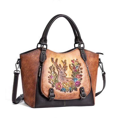 Leder Handtasche "Element" - TOLLzWOOD