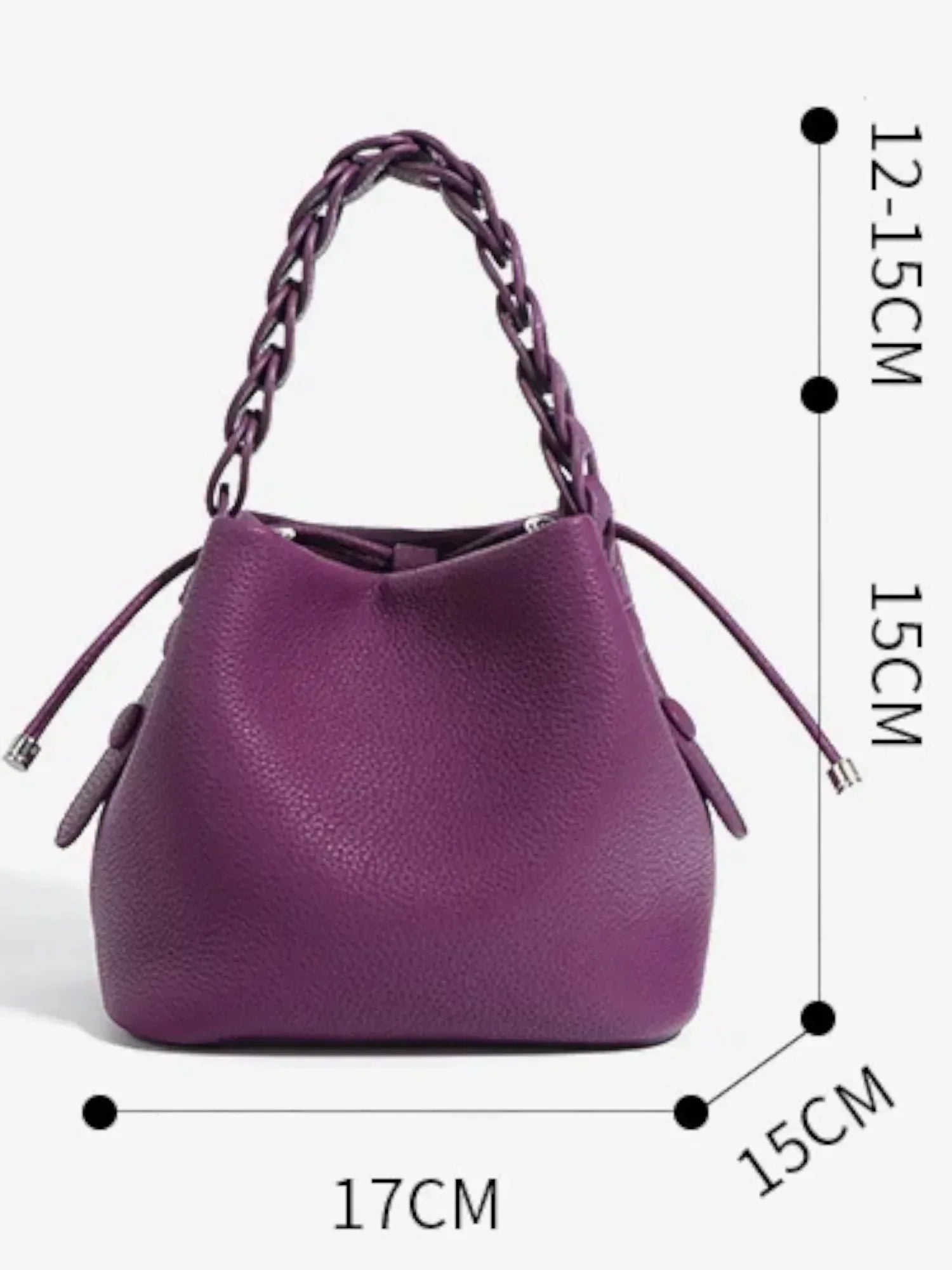 Leder Handtasche "Narzisse" - TOLLzWOOD