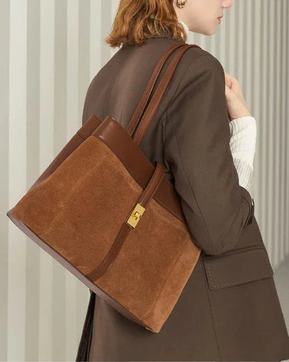 Braune Leder-Handtasche – Model 7521 - TOLLzWOOD