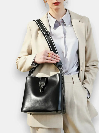 Leder Handtasche "Flora" - TOLLzWOOD