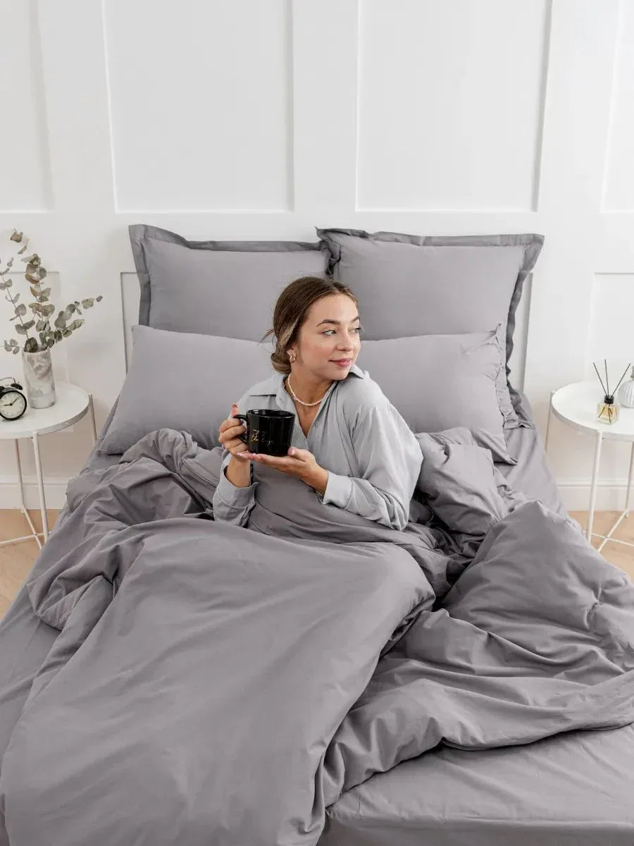 Kissenbezug Pillowcase 2pcs 40x80 Grau - TOLLzWOOD