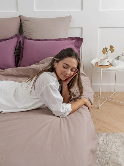 Bettwäsche Set, Beige - TOLLzWOOD