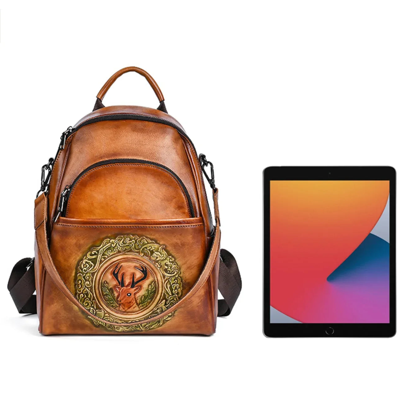 Leder Rucksack "Element" - TOLLzWOOD