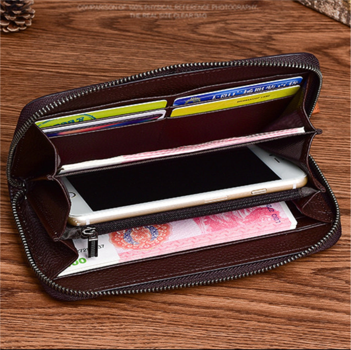 Hand-painted leather wallet – model FG9150