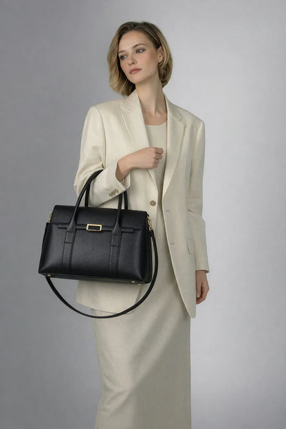 Leder Handtasche "Dahlie" - TOLLzWOOD